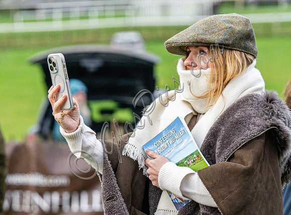 Former Spice Girl, Geri Halliwell Horner at Point to Point races in Worcestershire.